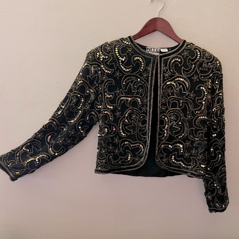 Vintage beaded evening jacket.